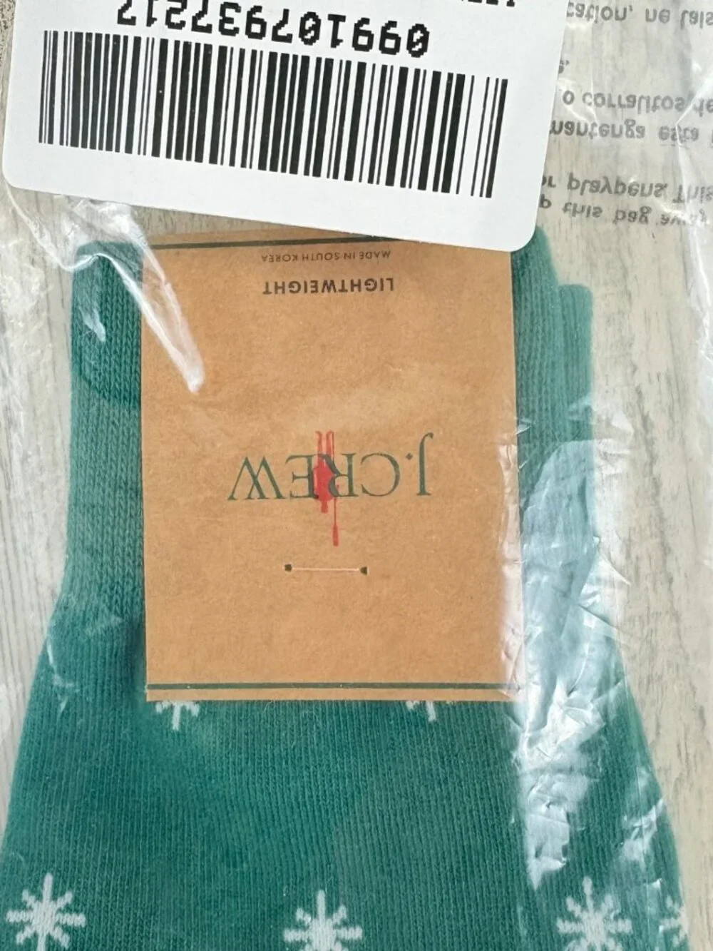 NWT J Crew Mens North Star Cotton Blend Socks Emerald Cypress Green One Size